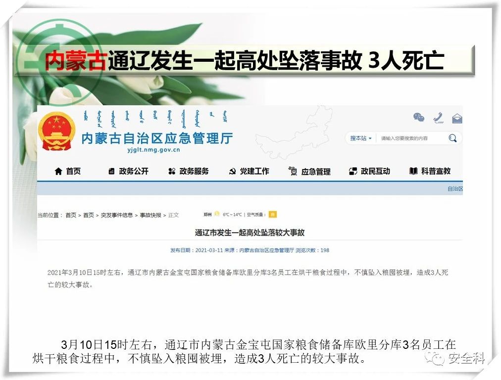39死66伤丨一周安全事故（2021.03.15-2021.03.21）(图5)
