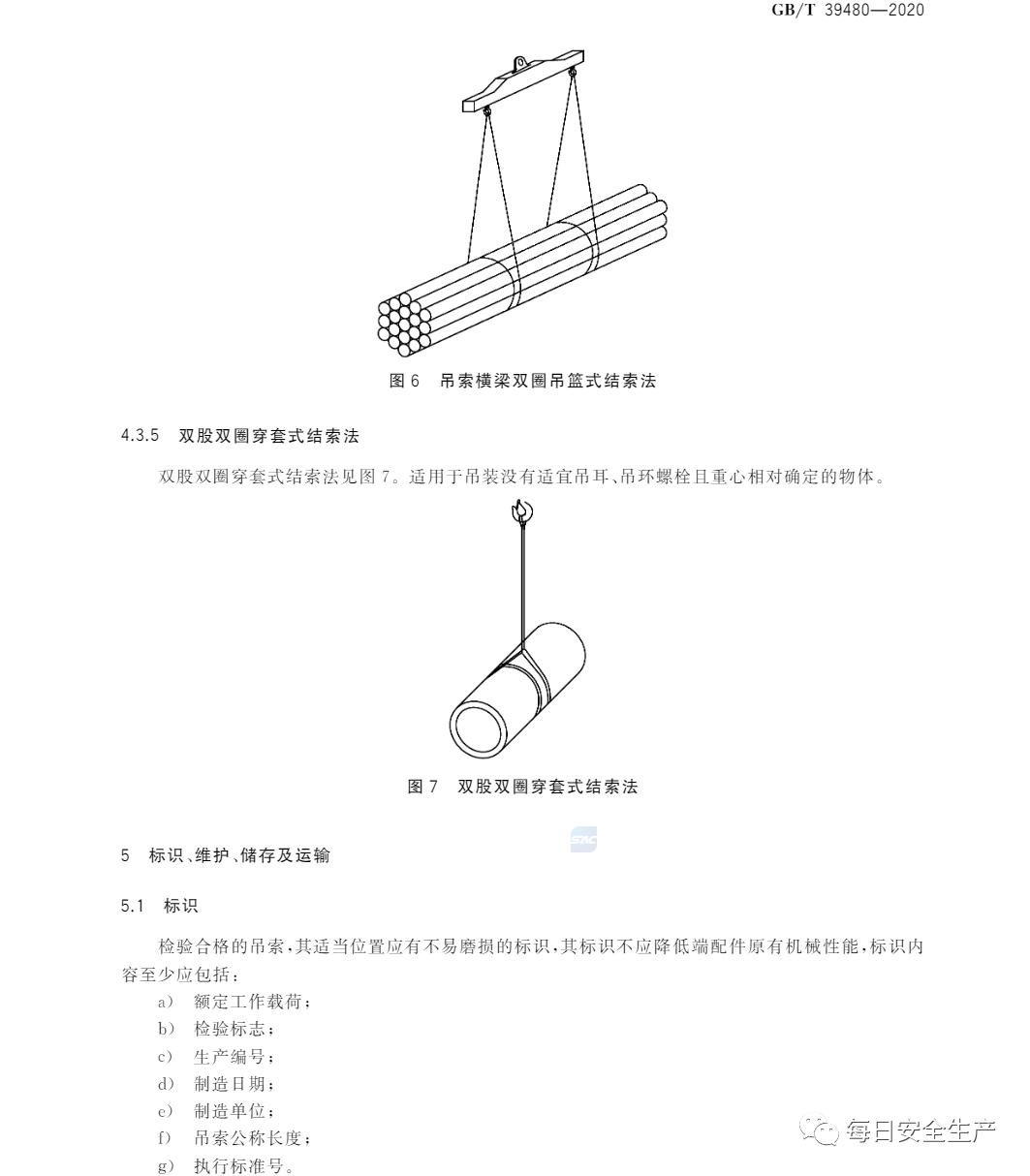 重要提示！新标准：GB/T 39480钢丝绳吊索 使用和维护，6月1日生效(图8)