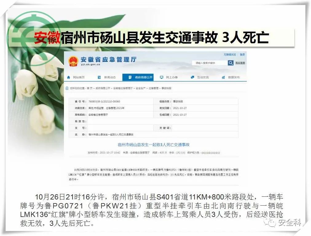 40死32伤丨一周安全事故（2021.10.25-2021.10.31）(图23)