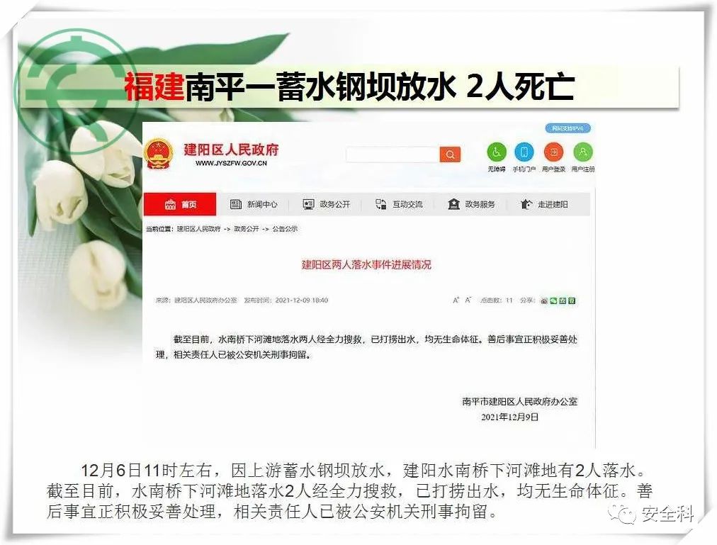 46死36伤丨一周安全事故（2021.12.06-2021.12.12）(图13)