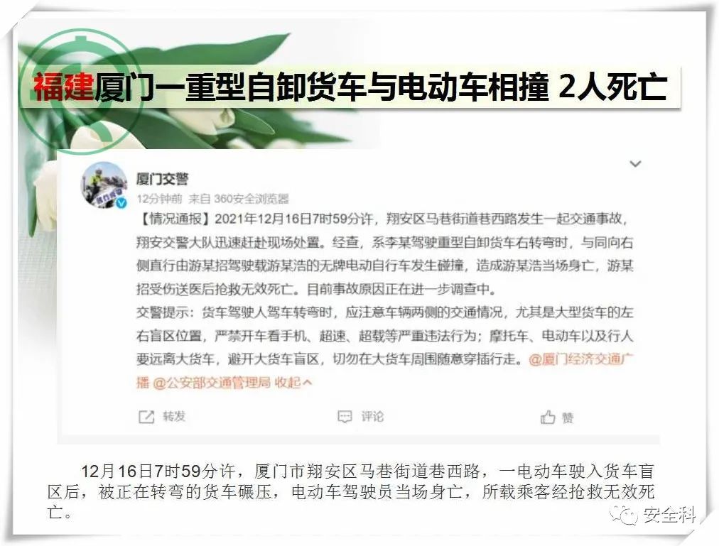 33死48伤丨一周安全事故（2021.12.13-2021.12.19）(图19)