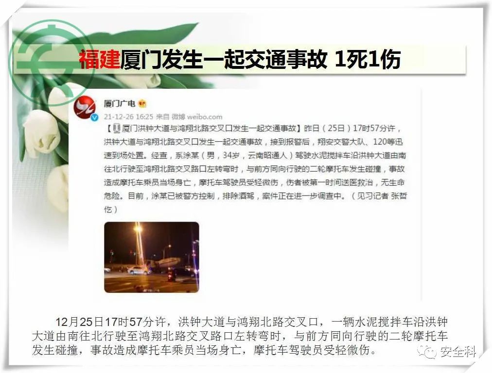27死10伤丨一周安全事故（2021.12.20-2021.12.26）(图17)